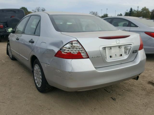 1HGCM56117A226729 - 2007 HONDA ACCORD VAL SILVER photo 3