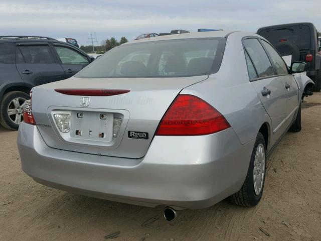 1HGCM56117A226729 - 2007 HONDA ACCORD VAL SILVER photo 4