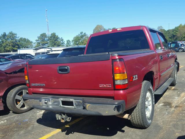 2GTEK13T251350642 - 2005 GMC NEW SIERRA MAROON photo 4