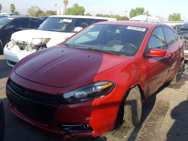 1C3CDFFA6GD801821 - 2016 DODGE DART SXT S RED photo 2