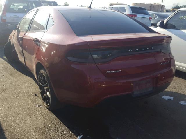 1C3CDFFA6GD801821 - 2016 DODGE DART SXT S RED photo 3