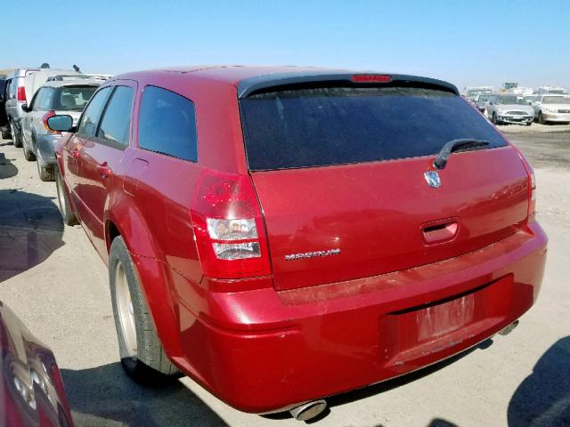 2D4FV48T65H535485 - 2005 DODGE MAGNUM SE BURGUNDY photo 3