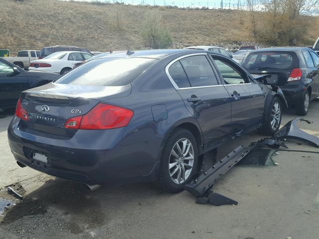 JNKCV61F59M355626 - 2009 INFINITI G37 BLUE photo 4