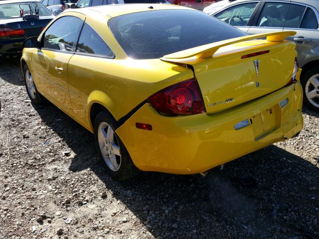 1G2AL15F377142914 - 2007 PONTIAC G5 YELLOW photo 3