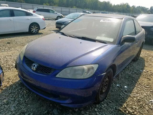 1HGEM22184L061131 - 2004 HONDA CIVIC DX V BLUE photo 2