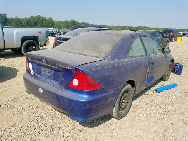 1HGEM22184L061131 - 2004 HONDA CIVIC DX V BLUE photo 4