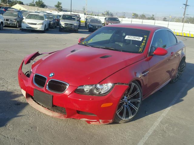 WBSDX9C50BE584505 - 2011 BMW M3 RED photo 2