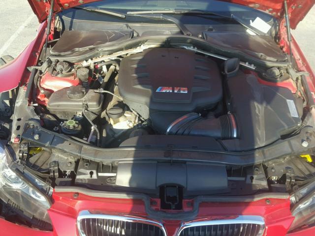 WBSDX9C50BE584505 - 2011 BMW M3 RED photo 7