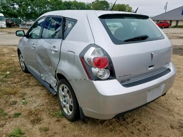 5Y2SP67019Z446003 - 2009 PONTIAC VIBE SILVER photo 3