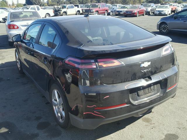 1G1RH6E49DU132146 - 2013 CHEVROLET VOLT BLACK photo 3