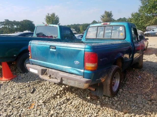 1FTCR10A6TUB10890 - 1996 FORD RANGER GREEN photo 4