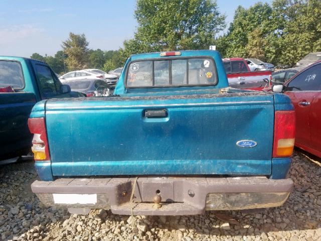 1FTCR10A6TUB10890 - 1996 FORD RANGER GREEN photo 6