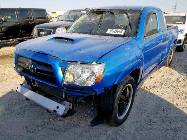 5TETU22N26Z253433 - 2006 TOYOTA TACOMA X-R BLUE photo 2