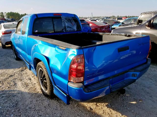 5TETU22N26Z253433 - 2006 TOYOTA TACOMA X-R BLUE photo 3