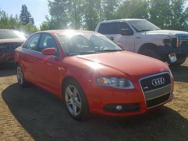 WAUDF78EX8A074926 - 2008 AUDI A4 2.0T QU RED photo 1