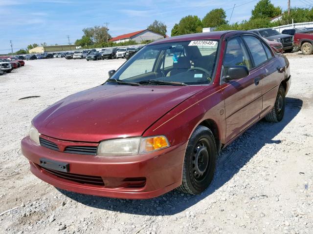 JA3AY26C6YU044226 - 2000 MITSUBISHI MIRAGE DE MAROON photo 2