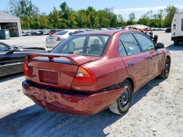 JA3AY26C6YU044226 - 2000 MITSUBISHI MIRAGE DE MAROON photo 4