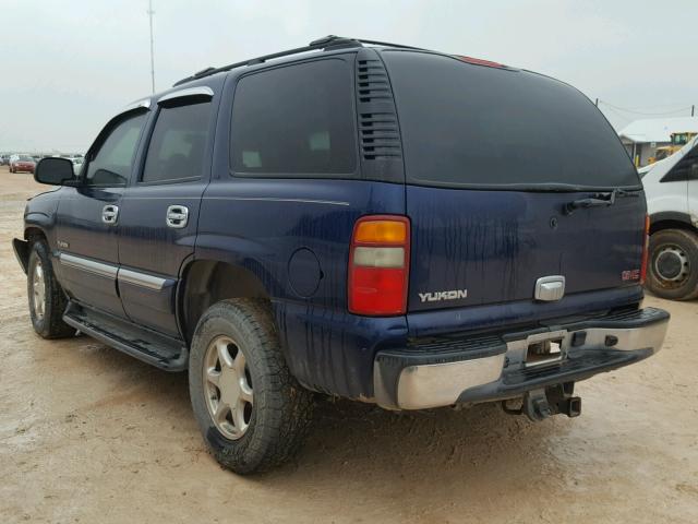 1GKEC13Z33R161900 - 2003 GMC YUKON BLUE photo 3