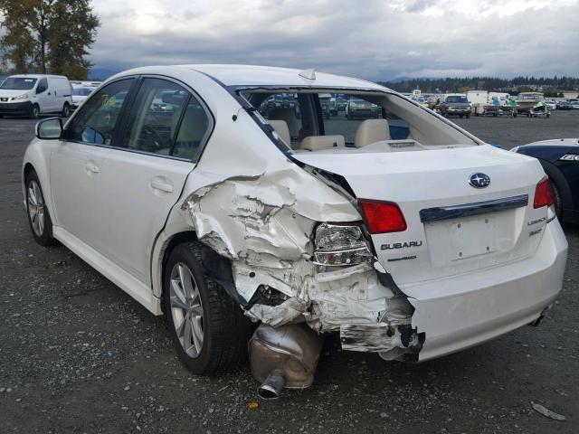 4S3BMDJ66D2018178 - 2013 SUBARU LEGACY 3.6 WHITE photo 3