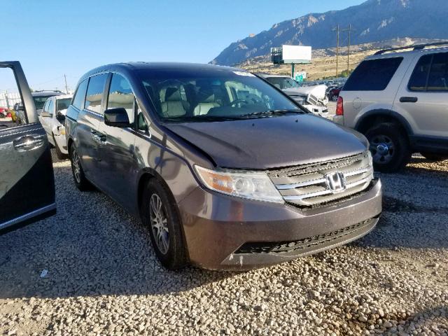 5FNRL5H67BB058759 - 2011 HONDA ODYSSEY EX GRAY photo 1