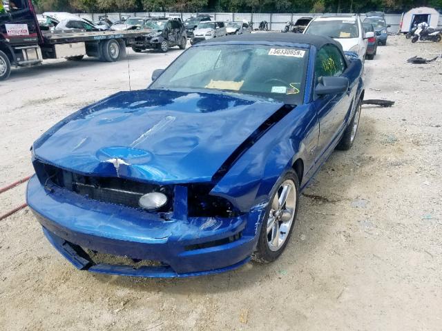 1ZVHT85H165218965 - 2006 FORD MUSTANG GT BLUE photo 2
