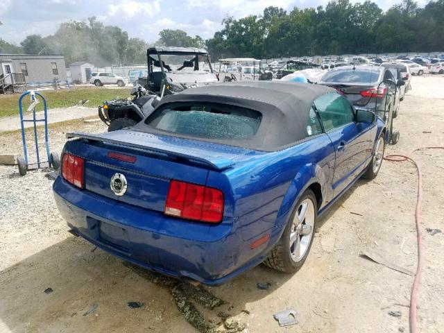 1ZVHT85H165218965 - 2006 FORD MUSTANG GT BLUE photo 4