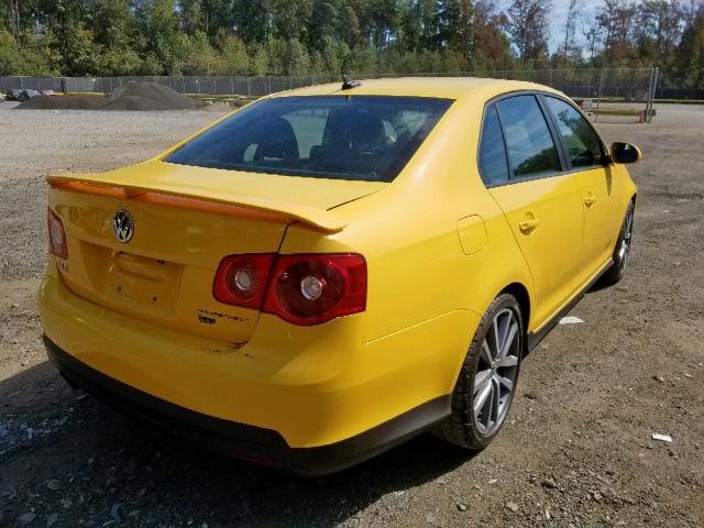 3VWWJ71K97M159636 - 2007 VOLKSWAGEN JETTA GLI YELLOW photo 4