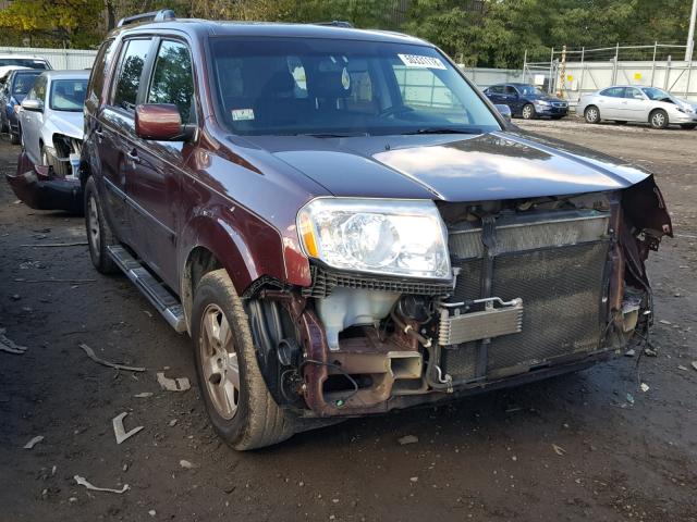 5FNYF4H64BB031046 - 2011 HONDA PILOT EXL MAROON photo 1