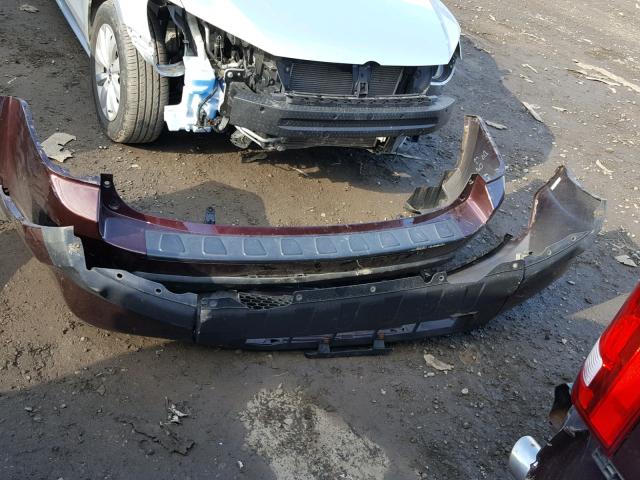 5FNYF4H64BB031046 - 2011 HONDA PILOT EXL MAROON photo 9