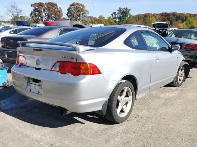 JH4DC53092C037808 - 2002 ACURA RSX TYPE-S SILVER photo 4
