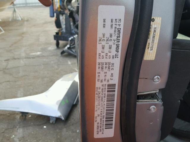 1C4NJCBB1FD171375 - 2015 JEEP COMPASS SP ვერცხლისფერი ფოტო 10