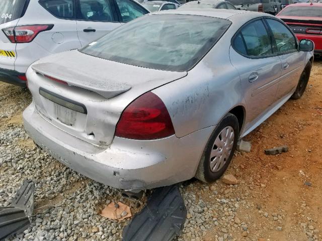 2G2WP522141205696 - 2004 PONTIAC GRAND PRIX GRAY photo 4