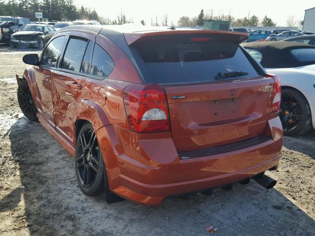 1B3HB68F08D726066 - 2008 DODGE CALIBER SR ORANGE photo 3