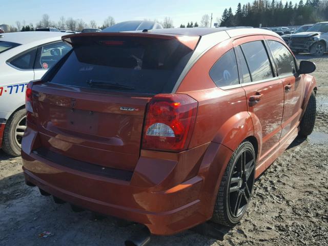 1B3HB68F08D726066 - 2008 DODGE CALIBER SR ORANGE photo 4