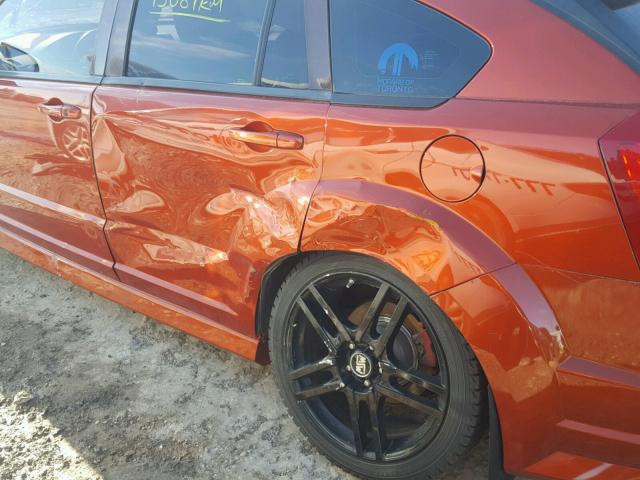 1B3HB68F08D726066 - 2008 DODGE CALIBER SR ORANGE photo 9