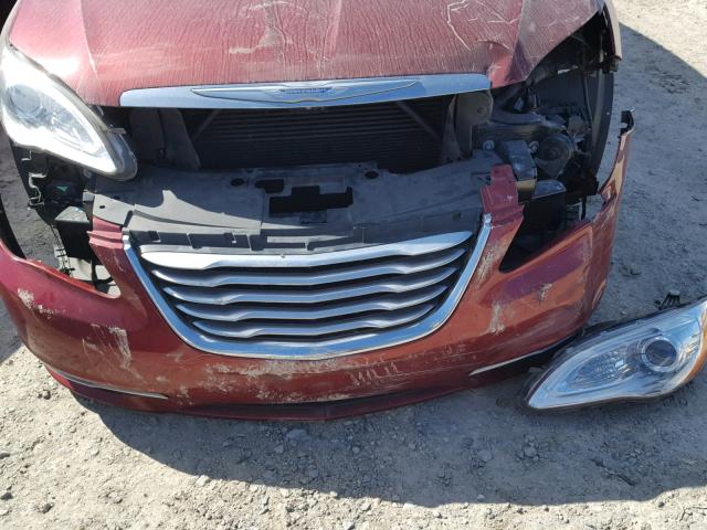 1C3CCBCG9CN307719 - 2012 CHRYSLER 200 LIMITE MAROON photo 9