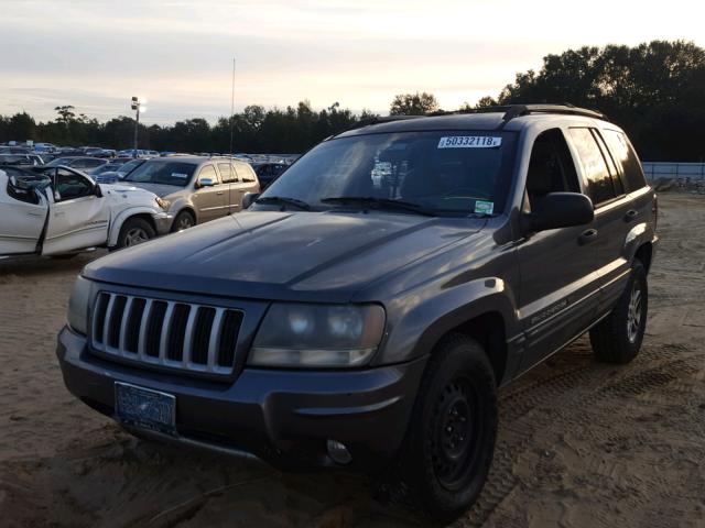 1J4GX48S44C159948 - 2004 JEEP GRAND CHER GRAY photo 2