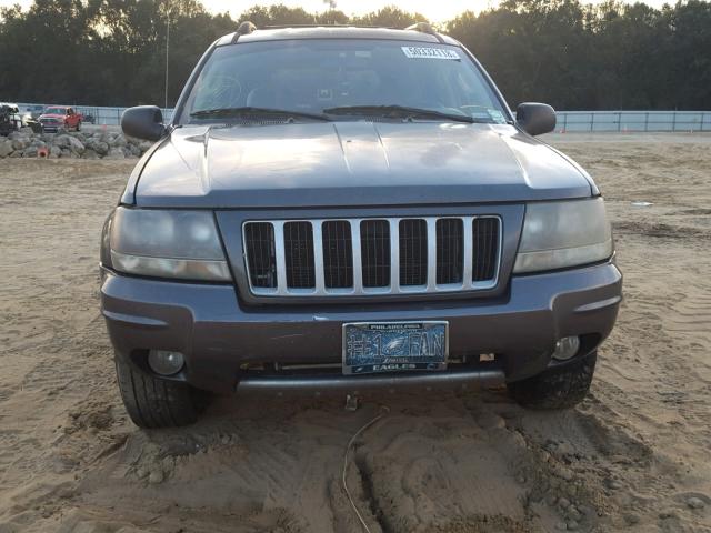 1J4GX48S44C159948 - 2004 JEEP GRAND CHER GRAY photo 9