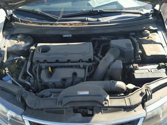 KNAFU4A23B5350442 - 2011 KIA FORTE EX GRAY photo 7