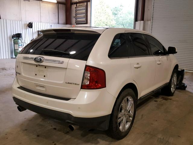 2FMDK3KC0BBA30889 - 2011 FORD EDGE LIMIT WHITE photo 4