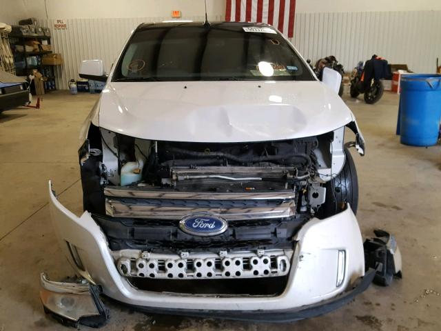 2FMDK3KC0BBA30889 - 2011 FORD EDGE LIMIT WHITE photo 9