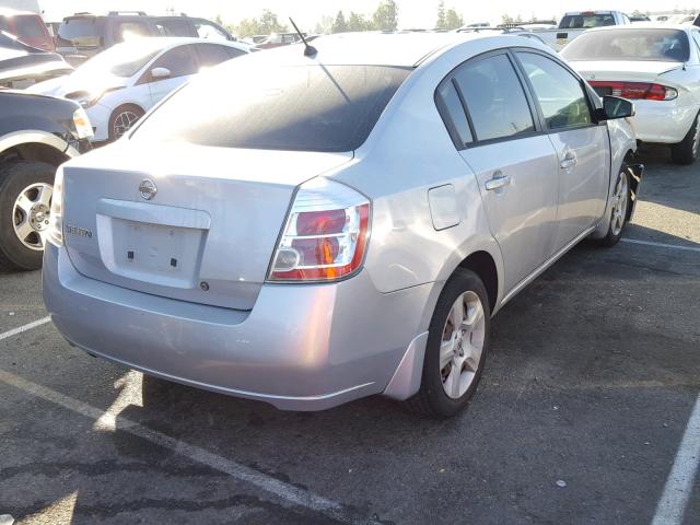 3N1AB61E18L669827 - 2008 NISSAN SENTRA 2.0 SILVER photo 4