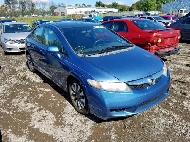 2HGFA16819H345445 - 2009 HONDA CIVIC EX BLUE photo 1