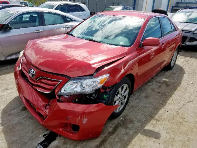 4T4BF3EK5BR152131 - 2011 TOYOTA CAMRY BASE RED photo 2