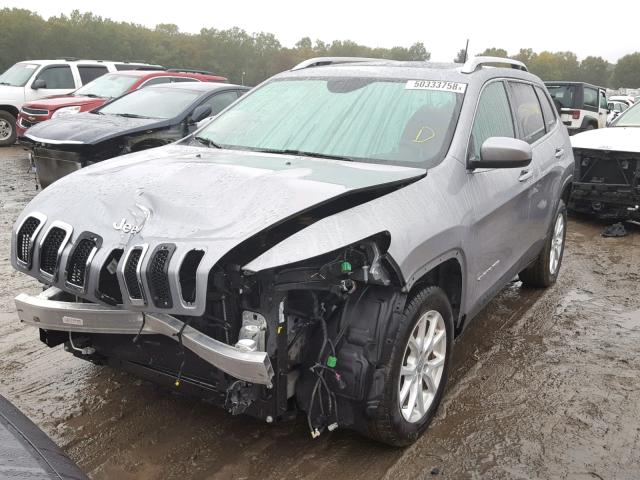 1C4PJLCB0GW217551 - 2016 JEEP CHEROKEE L SILVER photo 2