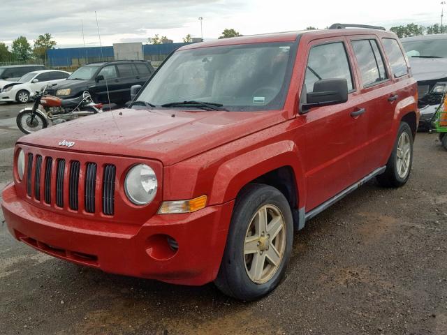 1J8FF28W98D514455 - 2008 JEEP PATRIOT SP RED photo 2