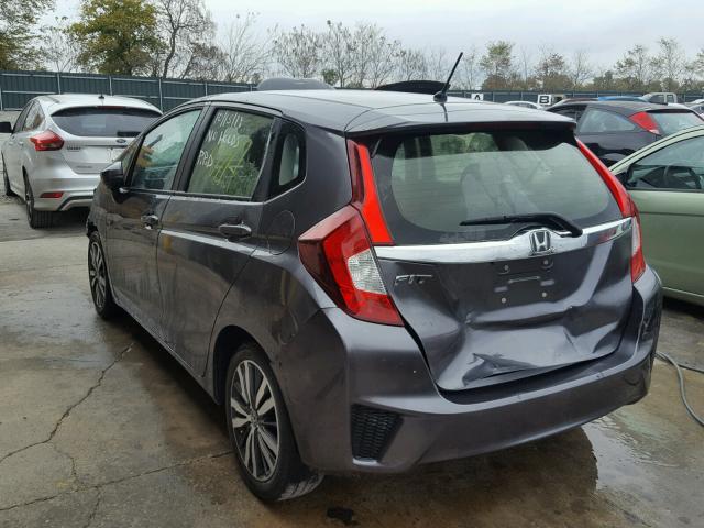 JHMGK5H7XGX031523 - 2016 HONDA FIT EX GRAY photo 3