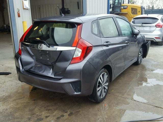 JHMGK5H7XGX031523 - 2016 HONDA FIT EX GRAY photo 4