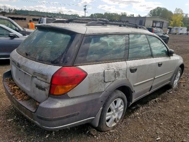 4S4BP61C356325144 - 2005 SUBARU LEGACY OUT SILVER photo 4