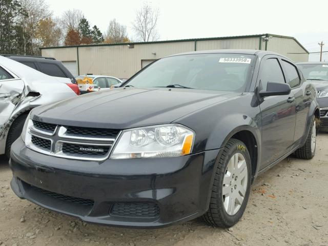 1B3BD4FB9BN545389 - 2011 DODGE AVENGER EX BLACK photo 2